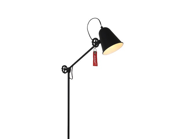 2x zwarte staande lamp dolphin 1325zw met e27 fitting, anne light, 1325zw, zwart, 2026 - afbeelding 2 van  5