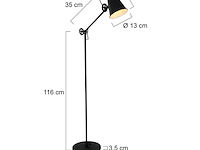 2x zwarte staande lamp dolphin 1325zw met e27 fitting, anne light, 1325zw, zwart, 2026 - afbeelding 5 van  5