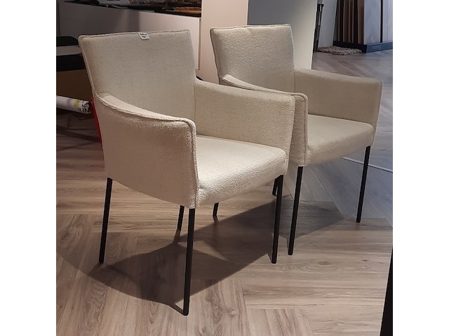 2z eetkamerstoel design on stock, amra, ivoor - afbeelding 3 van  9