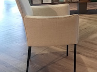 2z eetkamerstoel design on stock, amra, ivoor - afbeelding 5 van  9