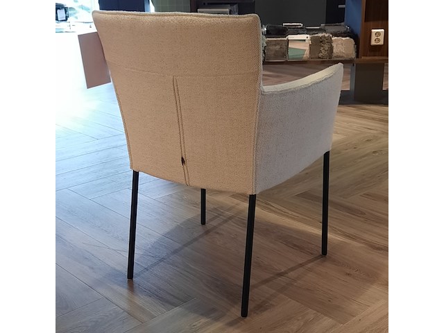 2z eetkamerstoel design on stock, amra, ivoor - afbeelding 6 van  9