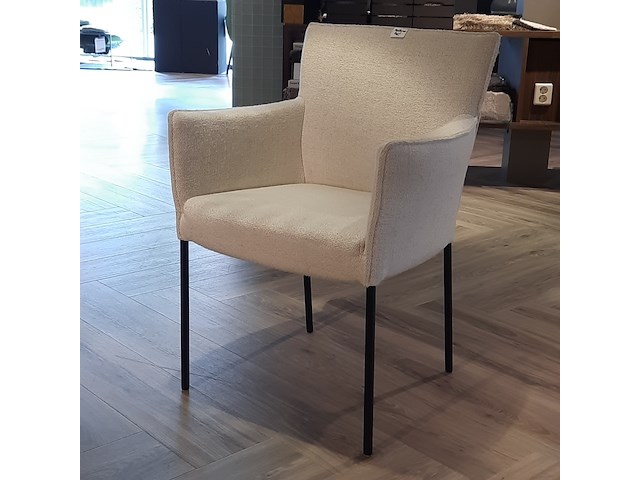 2z eetkamerstoel design on stock, amra, ivoor - afbeelding 8 van  9