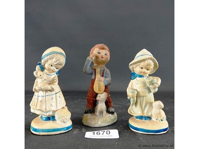 3 aardewerk beeldjes - afbeelding 2 van  5