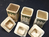 3 aardewerk voorraadpotjes - afbeelding 4 van  5