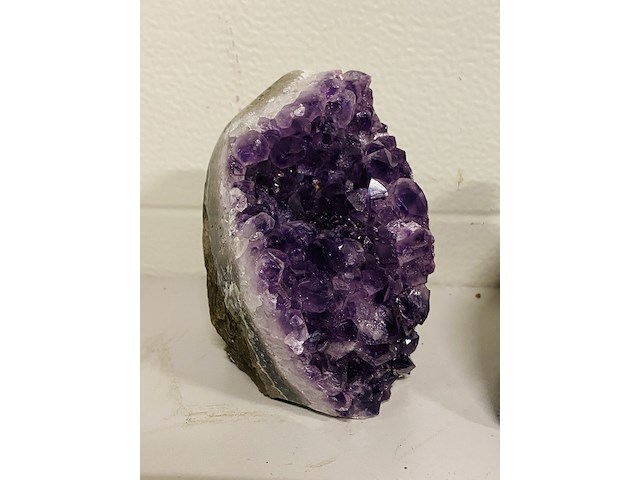 3 amethist druse staand/liggend paars - afbeelding 2 van  5