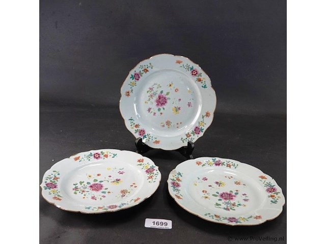 3 antieke chinese borden - afbeelding 1 van  5