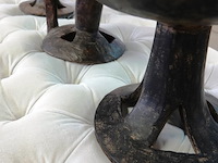 3 antieke houten naga-tribale schalen - afbeelding 5 van  5