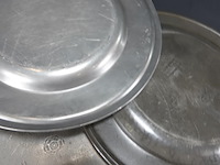 3 antieke tinnen borden - afbeelding 4 van  4