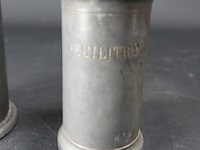 3 antieke tinnen maten - afbeelding 3 van  5