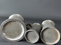 3 antieke tinnen maten - afbeelding 5 van  5