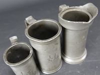 3 antieke tinnen maten - afbeelding 4 van  5