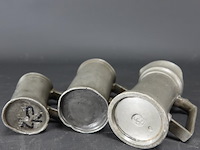 3 antieke tinnen maten - afbeelding 5 van  5