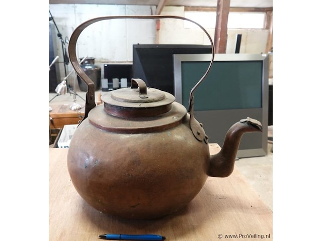 3 antieke (w.o. de grootse door ons ooit gezien) koperen ketels - afbeelding 5 van  5