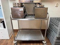 3 au-bain-marie / warmhoudapparaat en 1 serveerwagen - afbeelding 6 van  6