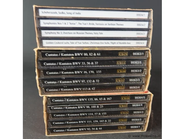 3 cassettes met klassieke cd's - afbeelding 4 van  5