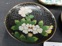 3 chinese cloisonne schaaltjes - afbeelding 2 van  5