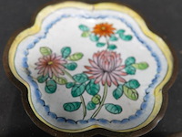 3 chinese cloisonne schaaltjes - afbeelding 3 van  5