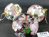 3 cloisonne ballen - afbeelding 1 van  5