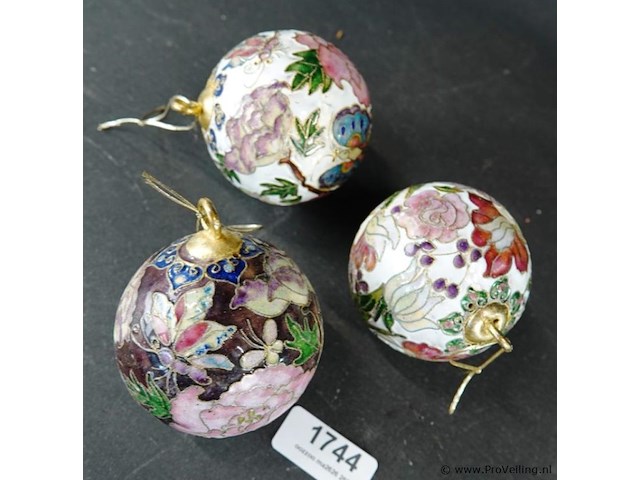 3 cloisonne ballen - afbeelding 5 van  5