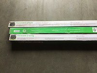 3-delig tuin wind- en privacyscherm, leco, paravent 3-teilig, antraciet - afbeelding 4 van  6