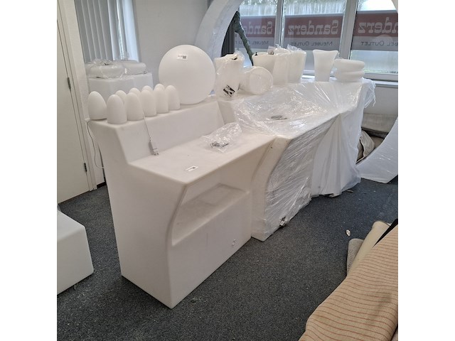 3-delige bar met led verlichting wit - afbeelding 1 van  9