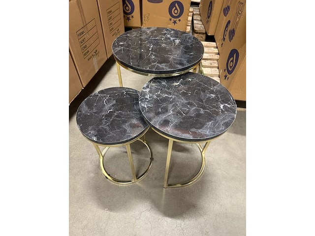 3 delige bijzettafel - afbeelding 4 van  6