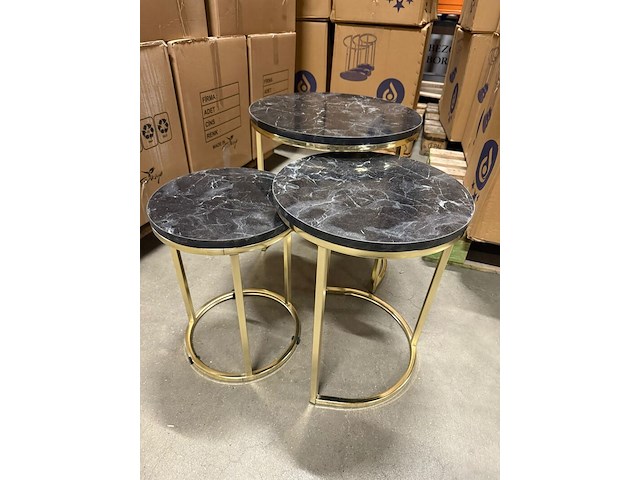 3 delige bijzettafel - afbeelding 5 van  6