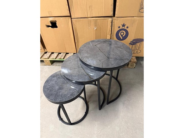 3-delige bijzettafel - afbeelding 3 van  4