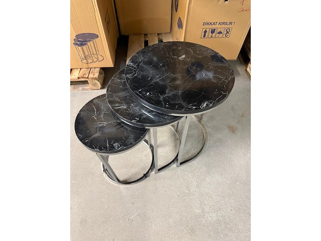 3-delige bijzettafel - afbeelding 3 van  4