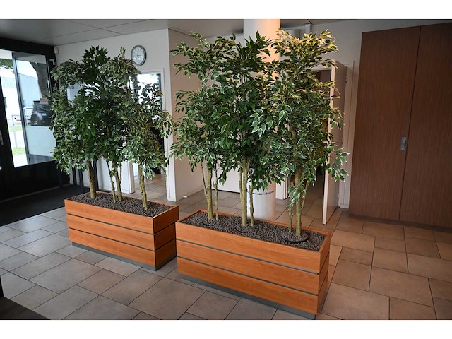 3-delige kunstplant roomdevider (3x) - afbeelding 1 van  5