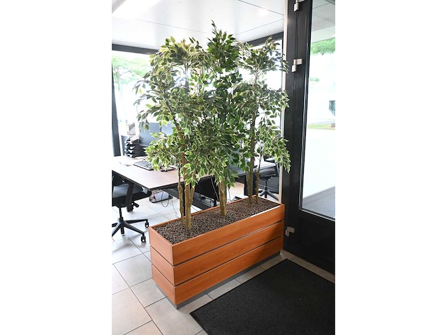 3-delige kunstplant roomdevider (3x) - afbeelding 2 van  3