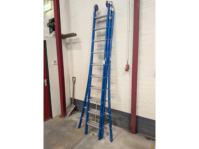 3-delige ladder 3x 10 treeds - afbeelding 2 van  6