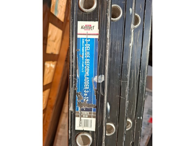 3-delige ladder kelfort, 3x 12 treeds - afbeelding 4 van  5