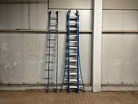 3-delige ladder met enkel deel - afbeelding 1 van  4