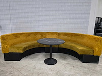 3 delige restaurant bankenset met marmeren tafel - afbeelding 1 van  11