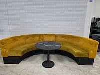 3 delige restaurant bankenset met marmeren tafel - afbeelding 4 van  11