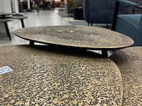 3 delige salontafel set goldy, goud - afbeelding 2 van  5