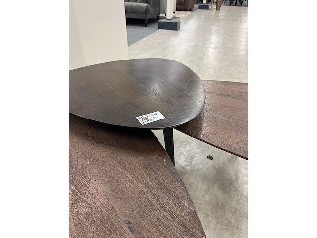 3 delige salontafel set, mango - afbeelding 3 van  4