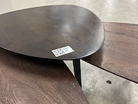 3 delige salontafel set, mango - afbeelding 3 van  4