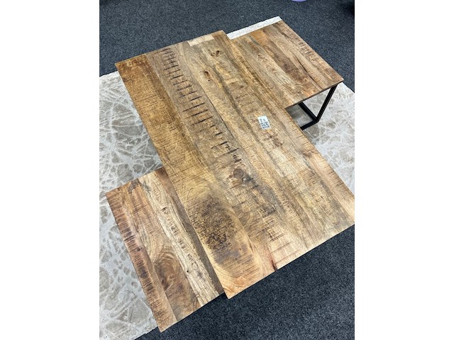 3 delige salontafel set, mango - afbeelding 1 van  5