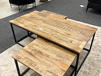 3 delige salontafel set, mango - afbeelding 3 van  5