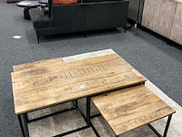 3 delige salontafel set, mango - afbeelding 4 van  5