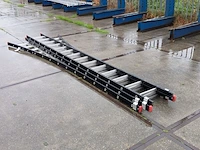 3-delige uitschuifbare ladder, 3x14-treeds