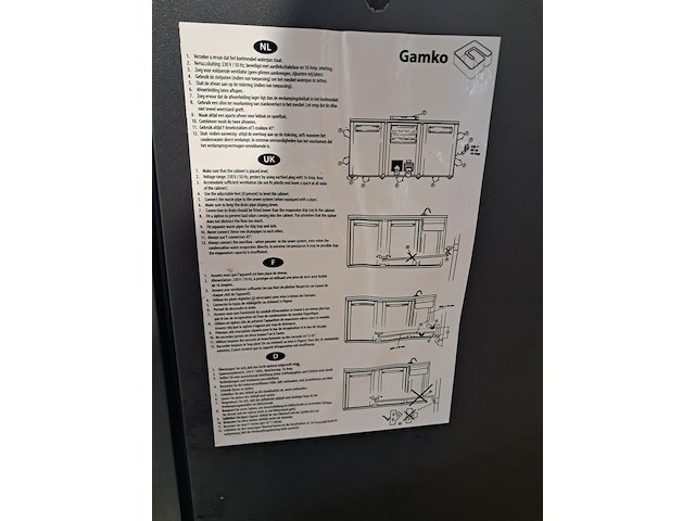 3-deurs koeling, gamko, eco/222gvs-z - afbeelding 11 van  14