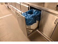 3-deurs rvs werkmeubel - afbeelding 2 van  4