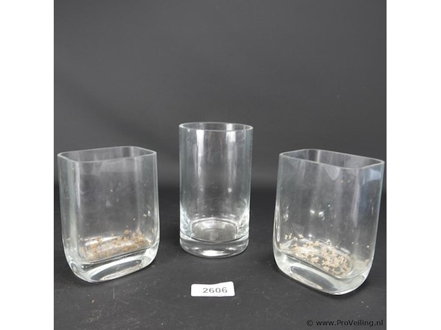 3 diklazen vazen - afbeelding 2 van  5