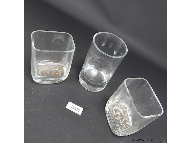 3 diklazen vazen - afbeelding 3 van  5