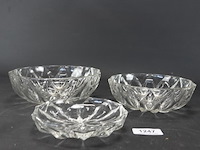3 fraaie kristallen schalen - afbeelding 2 van  5