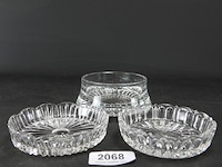 3 geslepen kristallen schalen - afbeelding 2 van  5