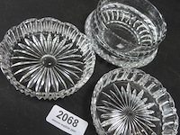 3 geslepen kristallen schalen - afbeelding 3 van  5